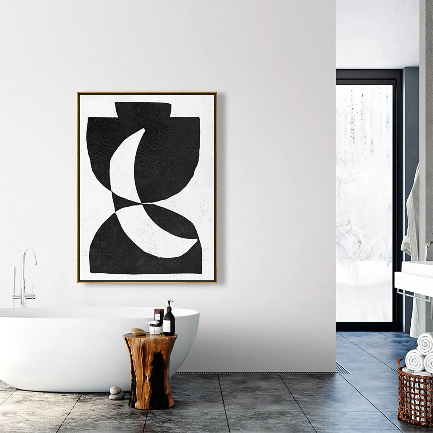 Vertical Minimalist Painting J63L