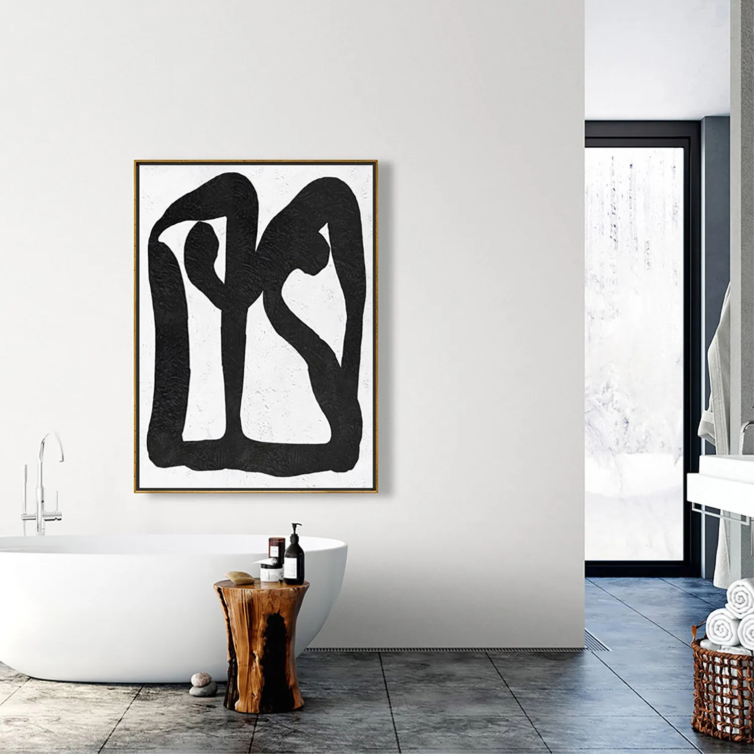 Vertical Minimalist Painting J67L