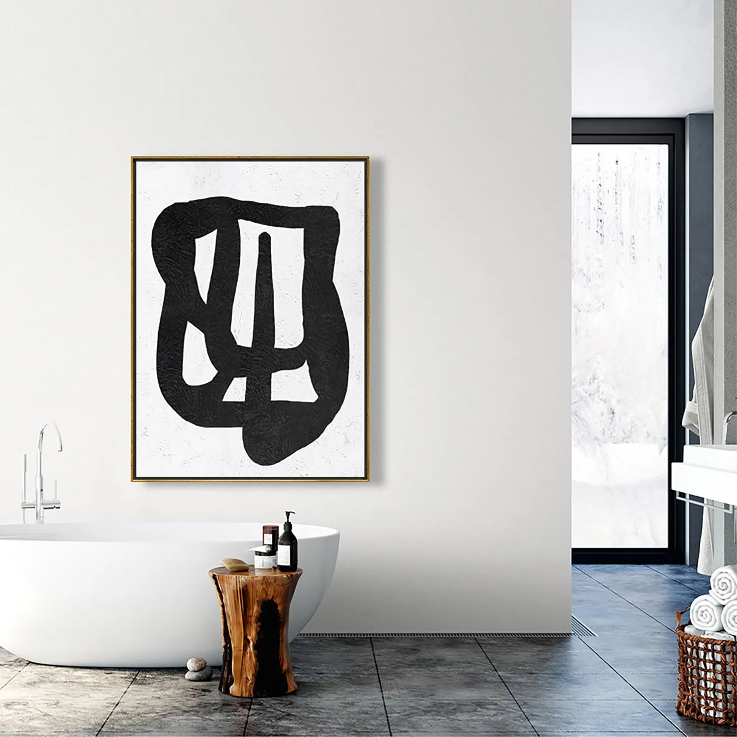 Vertical Minimalist Painting J68L