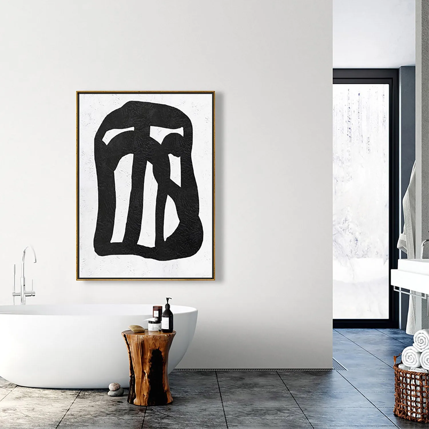 Vertical Minimalist Painting J69L