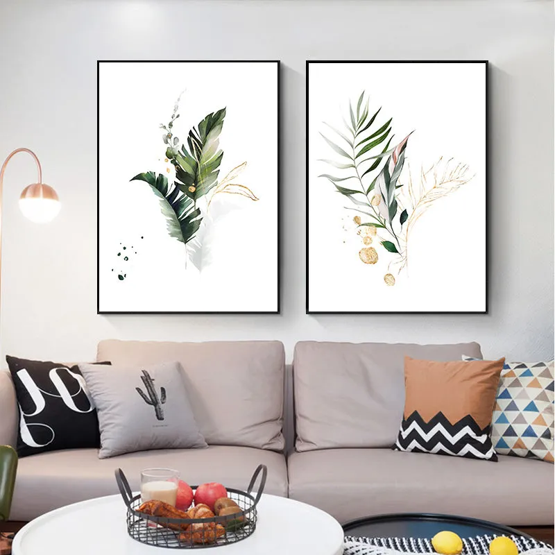 Watercolor Plant Canvas Wall Art