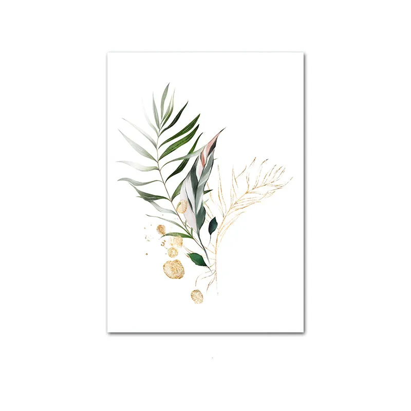 Watercolor Plant Canvas Wall Art