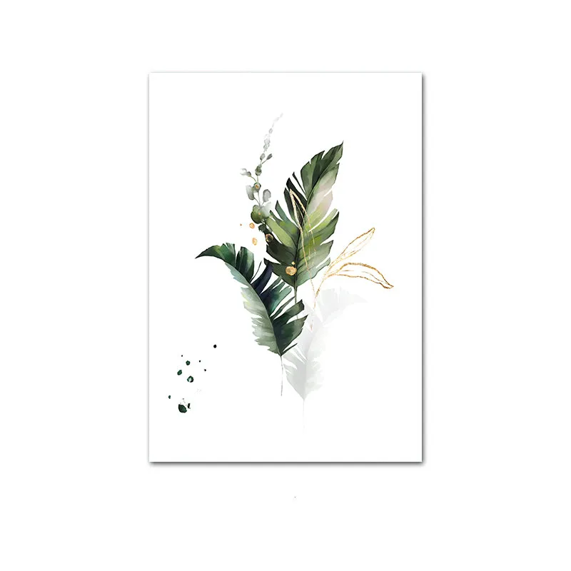Watercolor Plant Canvas Wall Art