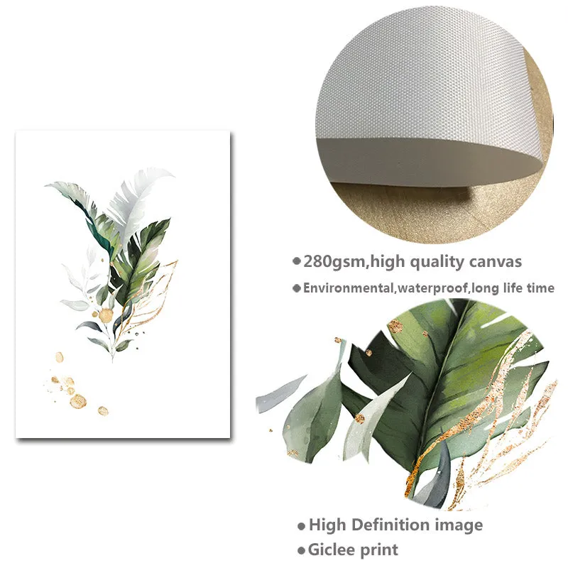 Watercolor Plant Canvas Wall Art