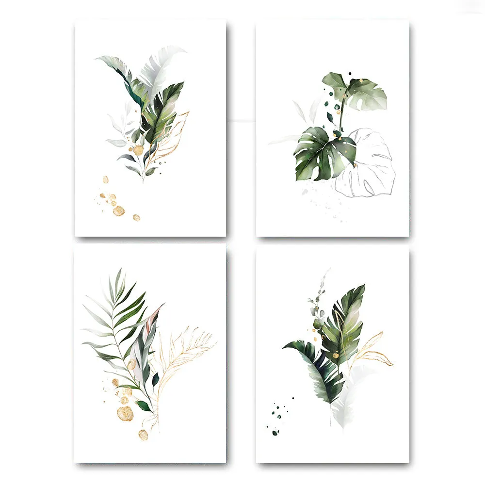 Watercolor Plant Canvas Wall Art