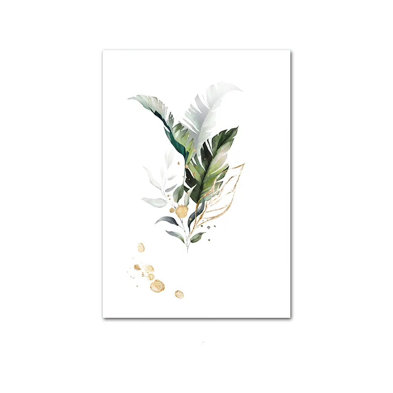 Watercolor Plant Canvas Wall Art