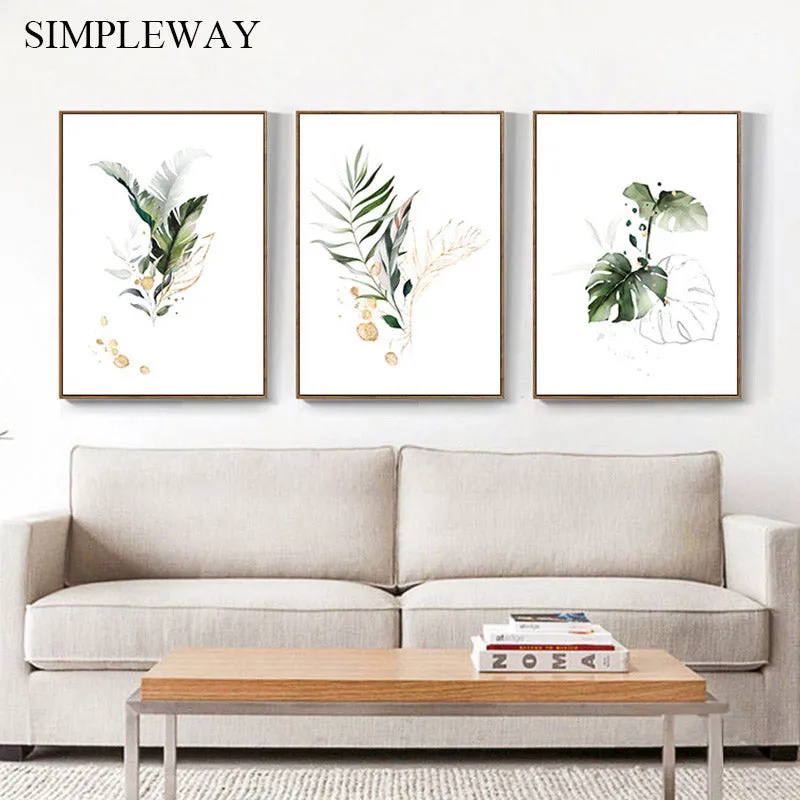 Watercolor Plant Canvas Wall Art