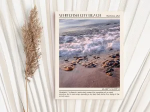 Whitefish City Beach Wall Canvas, USA