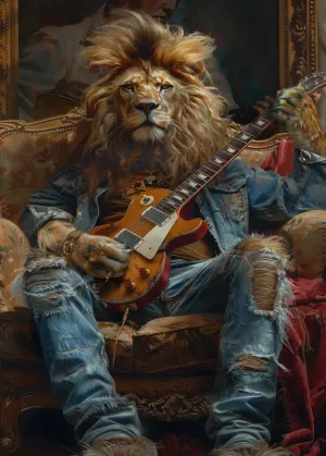Wild King Of The Strings - Up to 60"x90"