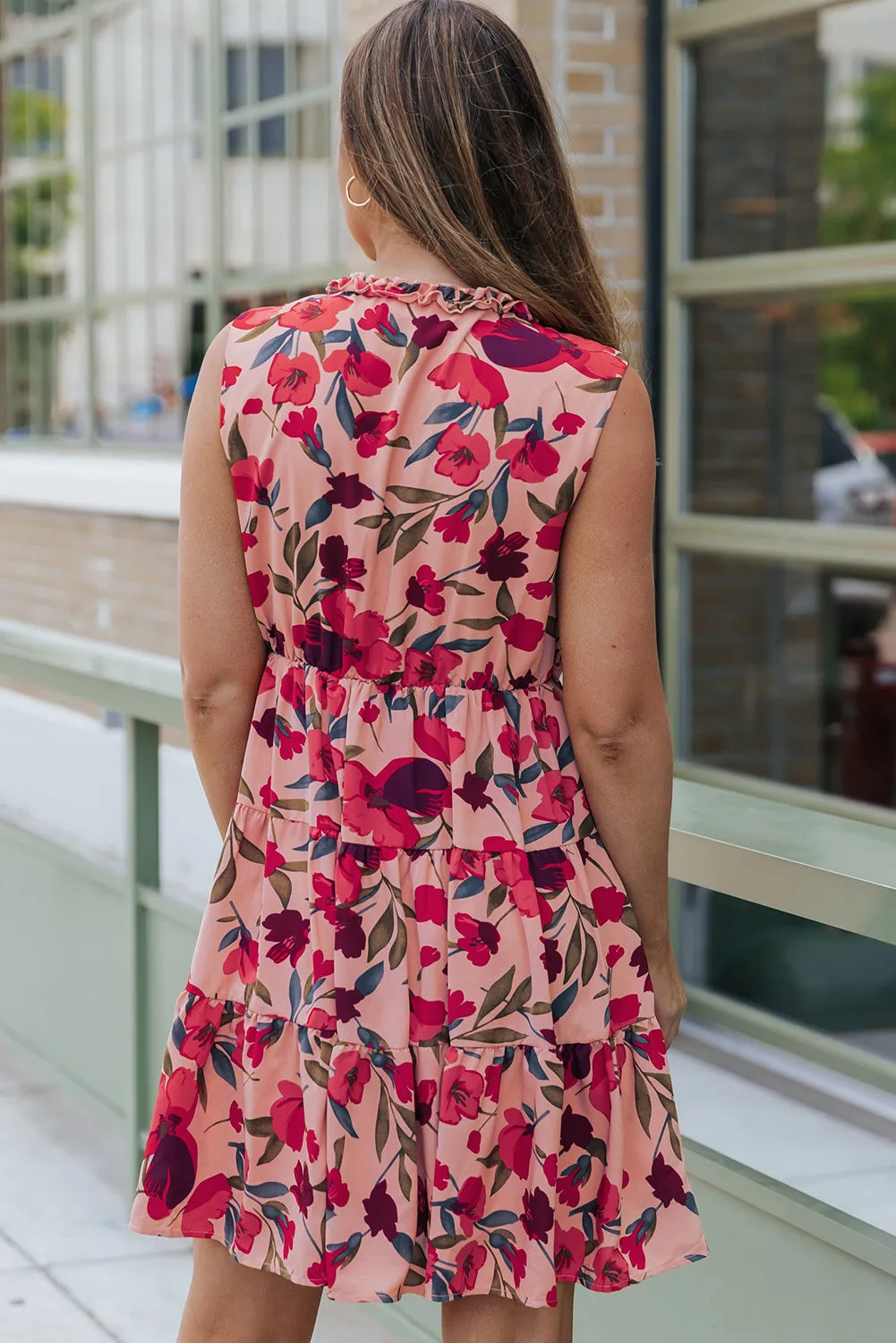 Wild Lotus Ruffle Tiered Maxi Dress