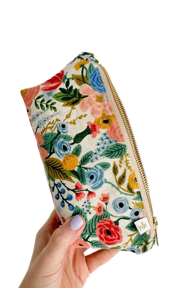 Wildwood Blue Canvas Stash Cosmetic Bag