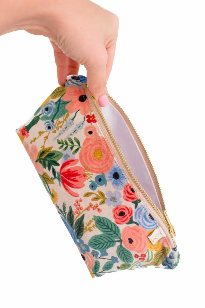 Wildwood Blue Canvas Stash Cosmetic Bag
