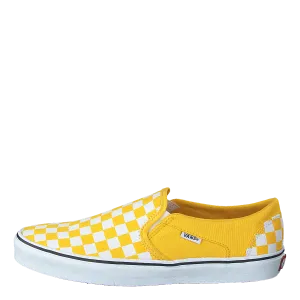 Wm Asher (checkerboard) Freesia/white