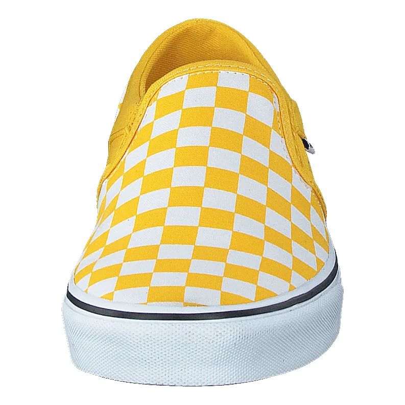 Wm Asher (checkerboard) Freesia/white