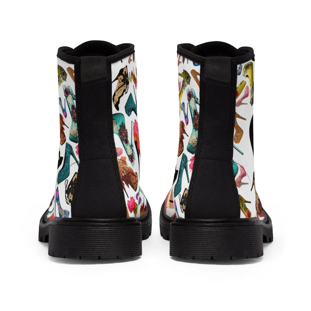 Women's Canvas Boots 'OMG. Shoes'