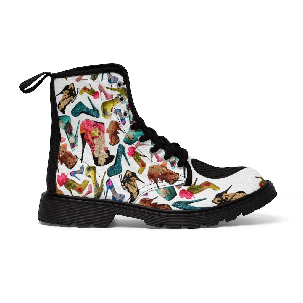 Women's Canvas Boots 'OMG. Shoes'