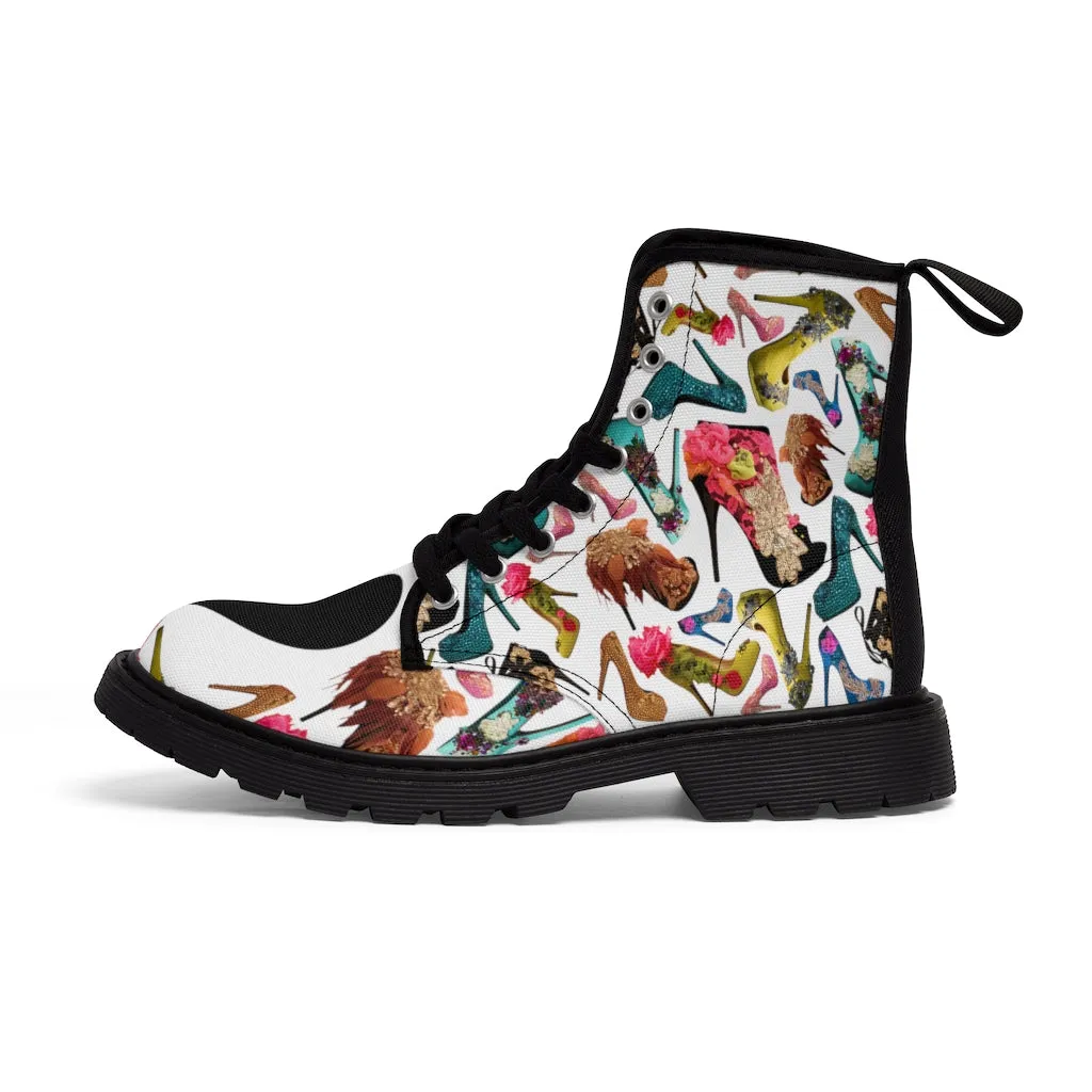 Women's Canvas Boots 'OMG. Shoes'
