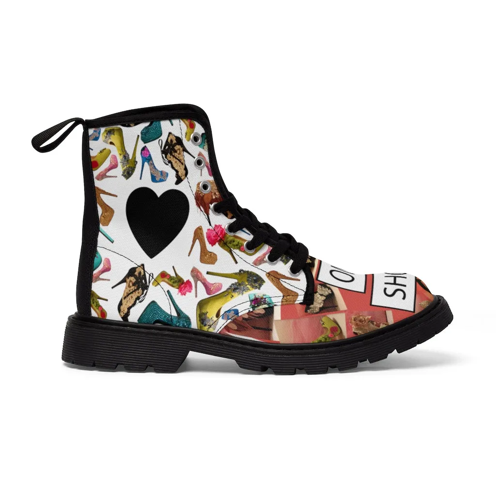 Women's Canvas Boots 'OMG. Shoes'