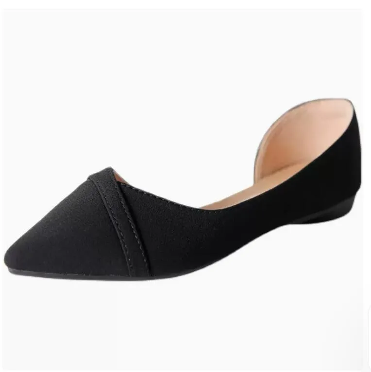 Women's Small Feet Side Empty Flat Shoes MS320