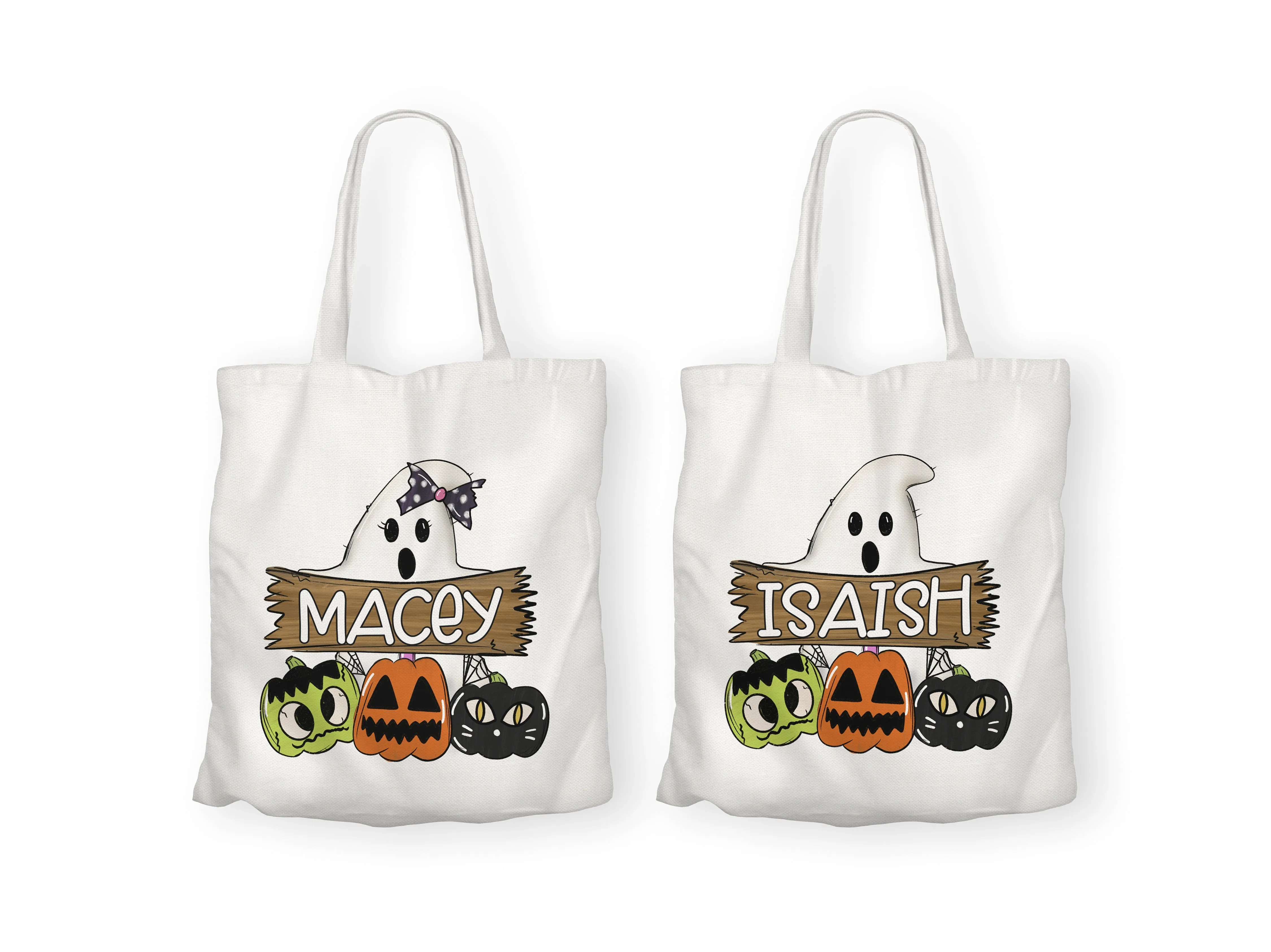 WS Custom Halloween Bag - Ghost Sign
