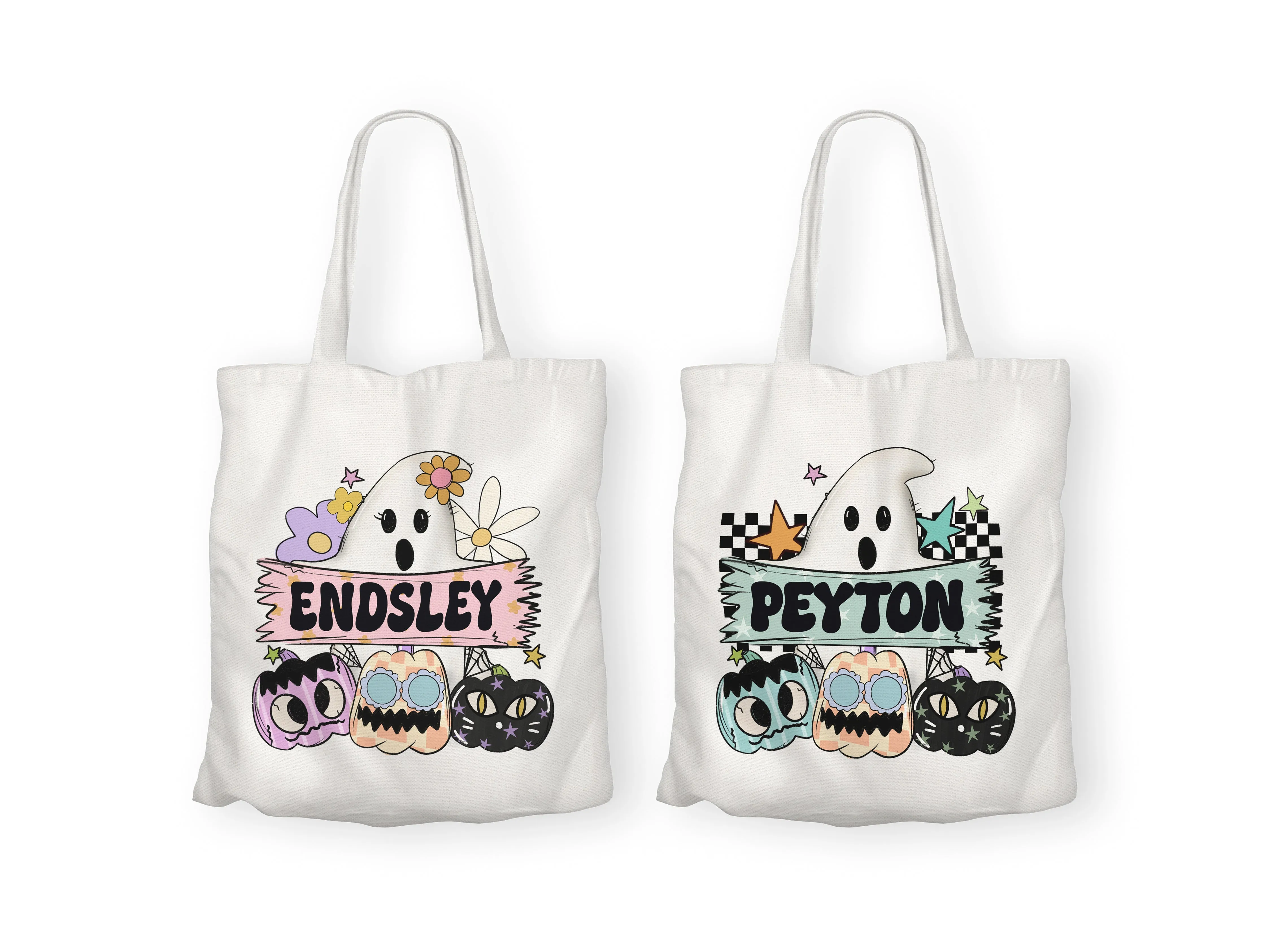 WS Custom Halloween Bag - Retro Ghost