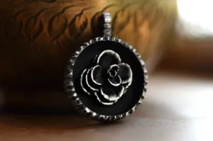 XSucculent Shadowbox Necklace - Sterling Silver - One of a Kind