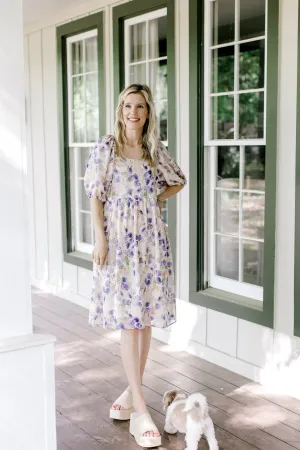 XZ Blue Blooms Dress