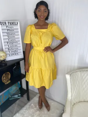 Yellow advent dress