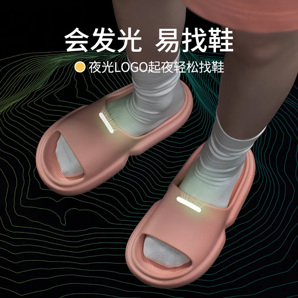 YouDiao Bathroom Anti-Slip Slippers, Sakura Pink, Size 35-36