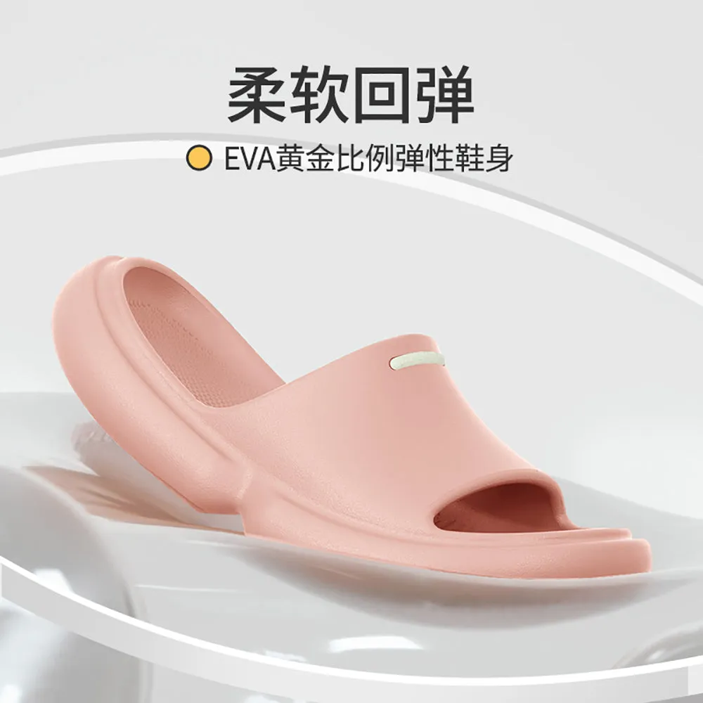 YouDiao Bathroom Anti-Slip Slippers, Sakura Pink, Size 35-36