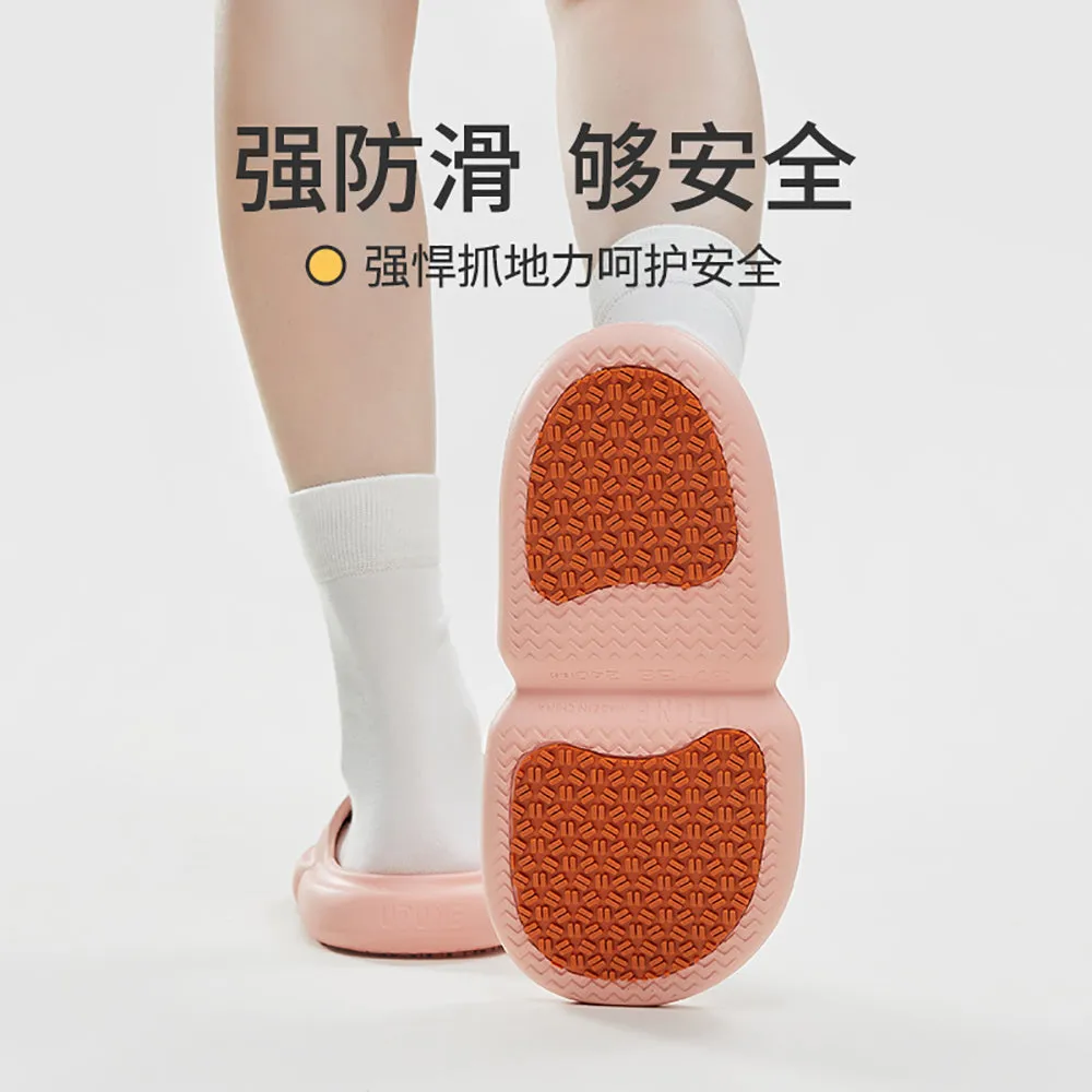 YouDiao Bathroom Anti-Slip Slippers, Sakura Pink, Size 35-36